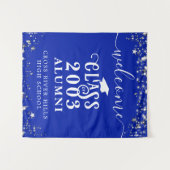 Klasse Wiedersehen Royal Blue Welcome Class Year A Wandteppich (Vorderseite (Horizontal))