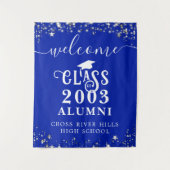 Klasse Wiedersehen Royal Blue Welcome Class Year A Wandteppich (Vorderseite)