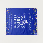 Klasse Wiedersehen Royal Blue Welcome Class Year A Wandteppich (Vorderseite (Horizontal))