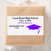 Klasse Wiedersehen Schwarze Lila Papierbezeichnung (Insitu)