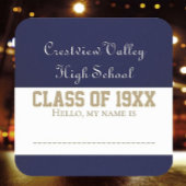 Klasse Wiedersehen-Tag-Aufkleber! Quadratischer Aufkleber