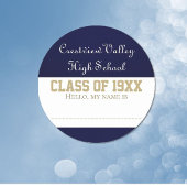 Klasse Wiedersehen-Tag-Aufkleber! Quadratischer Aufkleber