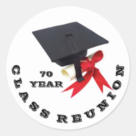 Klasse Wiedersehen von Janz 70 Jahre Runder Aufkleber