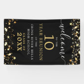 Klasse Wiedersehen Welcome Stars Skriptfarben Banner (Horizontal)