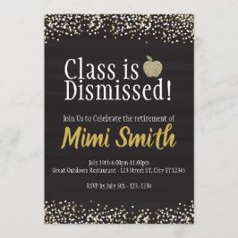 Klasse wird Lehrerrente entlassen Einladung