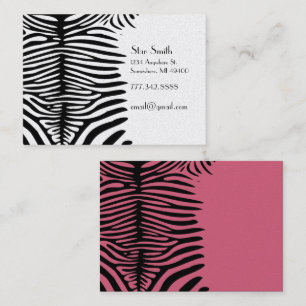 Klasse Zebra Skin auf jeder Farbkarte Honigsauckch Visitenkarte
