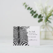 Klasse Zebra Skin auf jeder Farbkarte Honigsauckch Visitenkarte (Stehend Vorderseite)
