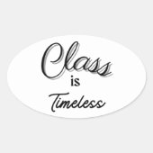 Klasse: Zeitloser Sticker (Vorderseite)