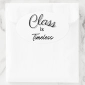 Klasse: Zeitloser Sticker (Tasche)