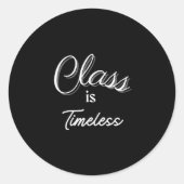 Klasse: Zeitloser Sticker (Vorderseite)