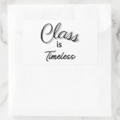 Klasse: Zeitloser Sticker (Tasche)