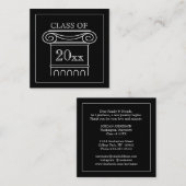 Klassen-Abschluss-Einsatz-Mitteilungs-moderne Telefonnummerkarte (Vorne/Hinten)