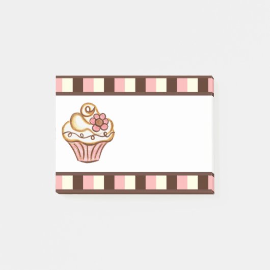 Klassen Cupcake Geschäft Post It Notizen  (Vorderseite)