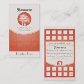 Klassen-Durchlauf der Yoga-Visitenkarte-10 Treuekarte (Vorne/Hinten)