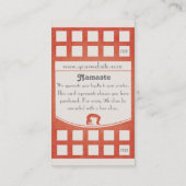 Klassen-Durchlauf der Yoga-Visitenkarte-10 Treuekarte (Rückseite)