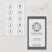 Klassen-Durchlauf der Yoga-Visitenkarte-10 Treuekarte (Vorne/Hinten)