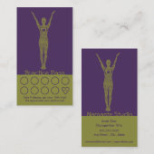 Klassen-Durchlauf der Yoga-Visitenkarte-10 Treuekarte (Vorne/Hinten)