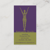 Klassen-Durchlauf der Yoga-Visitenkarte-10 Treuekarte (Rückseite)