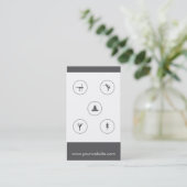 Klassen-Durchlauf der Yoga-Visitenkarte-5 Treuekarte (Stehend Vorderseite)