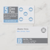 Klassen-Durchlauf der Yoga-Visitenkarte-5 Treuekarte (Vorne/Hinten)