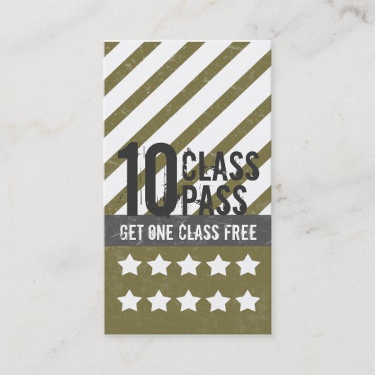 Klassen-Durchlauf-Karte der Treuekarte (Vorderseite)