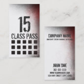 Klassen-Durchlauf-Karte der Treuekarte (Vorne/Hinten)