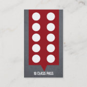 Klassen-Durchlauf-Karte der Treuekarte (Rückseite)