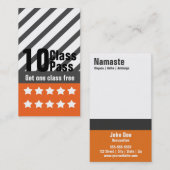 Klassen-Durchlauf-Schablone der Treuekarte (Vorne/Hinten)