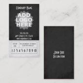 Klassen-Durchlauf-Schablone der Treuekarte (Vorne/Hinten)