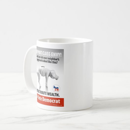 Klassen-Neid - Piggy Bank: Tasse (Vorderseite Links)