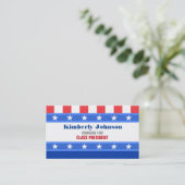 Klassen-Präsident Visitenkarten Visitenkarte (Stehend Vorderseite)