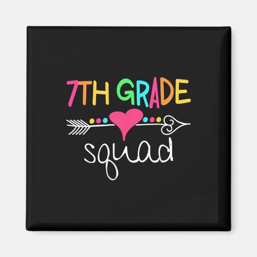 Klassen-Team der 7. Klasse Siebte Lehrerin Schüler Magnet (Vorne)
