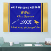 Klassen-Wiedersehen-Banner. JEDES JAHR UND FARBEN, Banner (Messe)