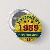 Klassen-Wiedersehen mit den Sternen kundengerecht Button (Vorne & Hinten)