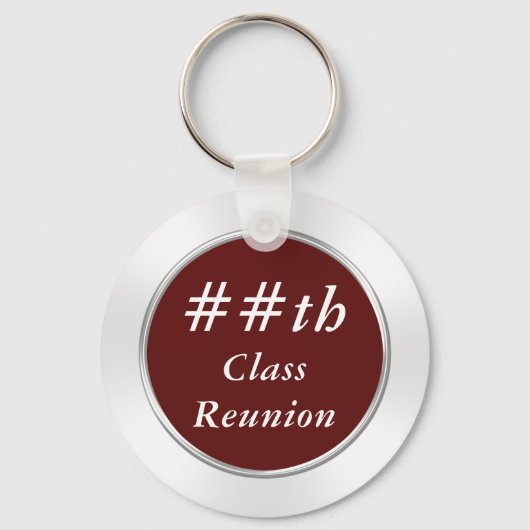 Klassen-Wiedersehen-Schlüsselanhänger in Farben un Schlüsselanhänger (Rückseite)