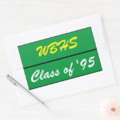 Klassen-Wiedersehen-Stickers Rechteckiger Aufkleber (Umschlag)