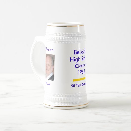 Klassen-Wiedersehenstein-Typ 1 Bierglas (Vorderseite Links)