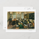 Klassenansicht eines chinesischen Grundschulpublik Postkarte (Vorne/Hinten)