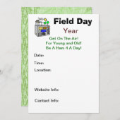 Klassenausflug-Amateurfunk-Einladungen - fertigen Einladung (Vorne/Hinten)