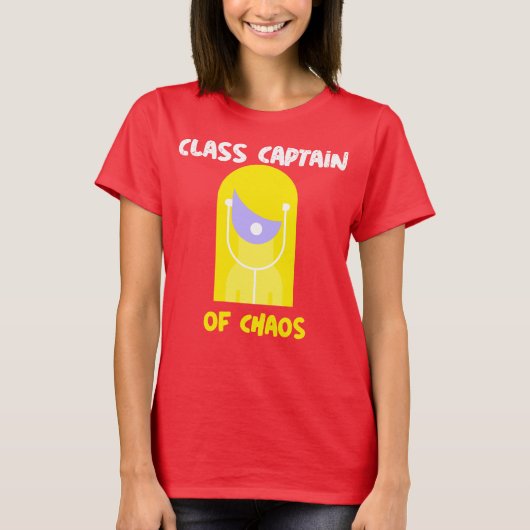 Klassenchef des Chaos Klassenlehrer T-Shirt (Vorderseite)