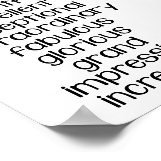 Klassendekoration, Klassenangebot, Wege, gut zu sa Poster (Ecke)