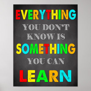 Klassendekoration, Kursangebote, Inspiration Poster