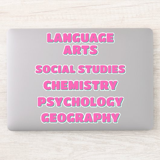 Klassenfach-Sticker Aufkleber (Computer)
