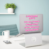 Klassenfach-Sticker Aufkleber (Laptop auf Schreibtisch)