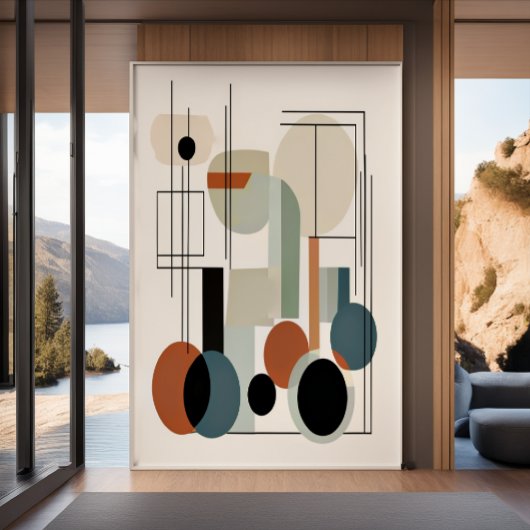 Klassenfarbe und einzigartige Moderne Minimalistis Poster