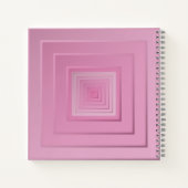 Klassengeometrische Quadrate Notizblock (Rückseite)