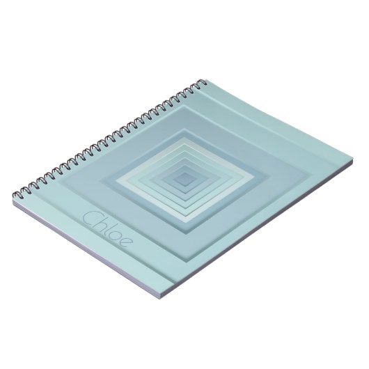 Klassengeometrische Quadrate Notizblock (Linke Seite)