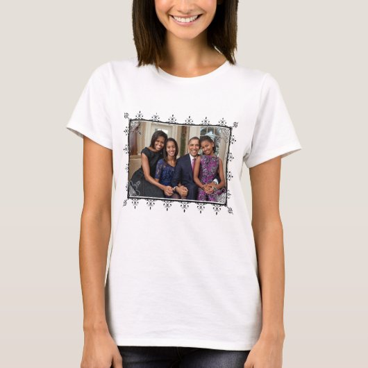 Klassengesetz, Präsident Obama und Familienportrai T-Shirt (Vorderseite)