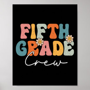 Klassenkameraden der fünften Klasse zurück zur Sch Poster