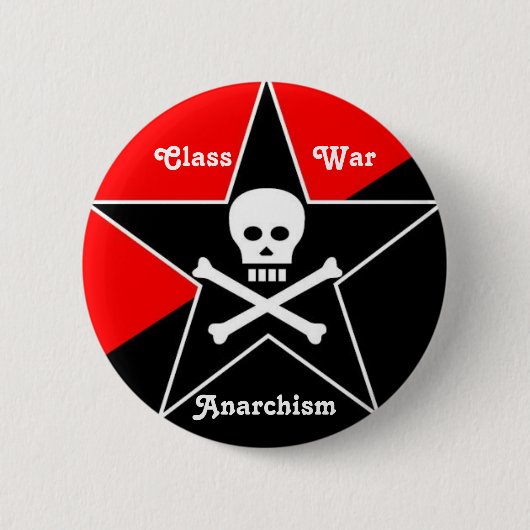 Klassenkampf-Anarchismus Button (Vorderseite)